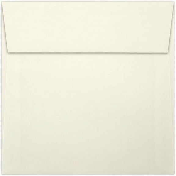 LUXPaper 6 x 6 Square Envelopes w/Peel & Press, Natural Linen, 50/Pack