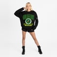 thumbnail image 3 of Women's Gameday Couture Black Oregon Ducks Oversized Victory Lane Black Label Premium Fleece Sweatshirt, 3 of 5
