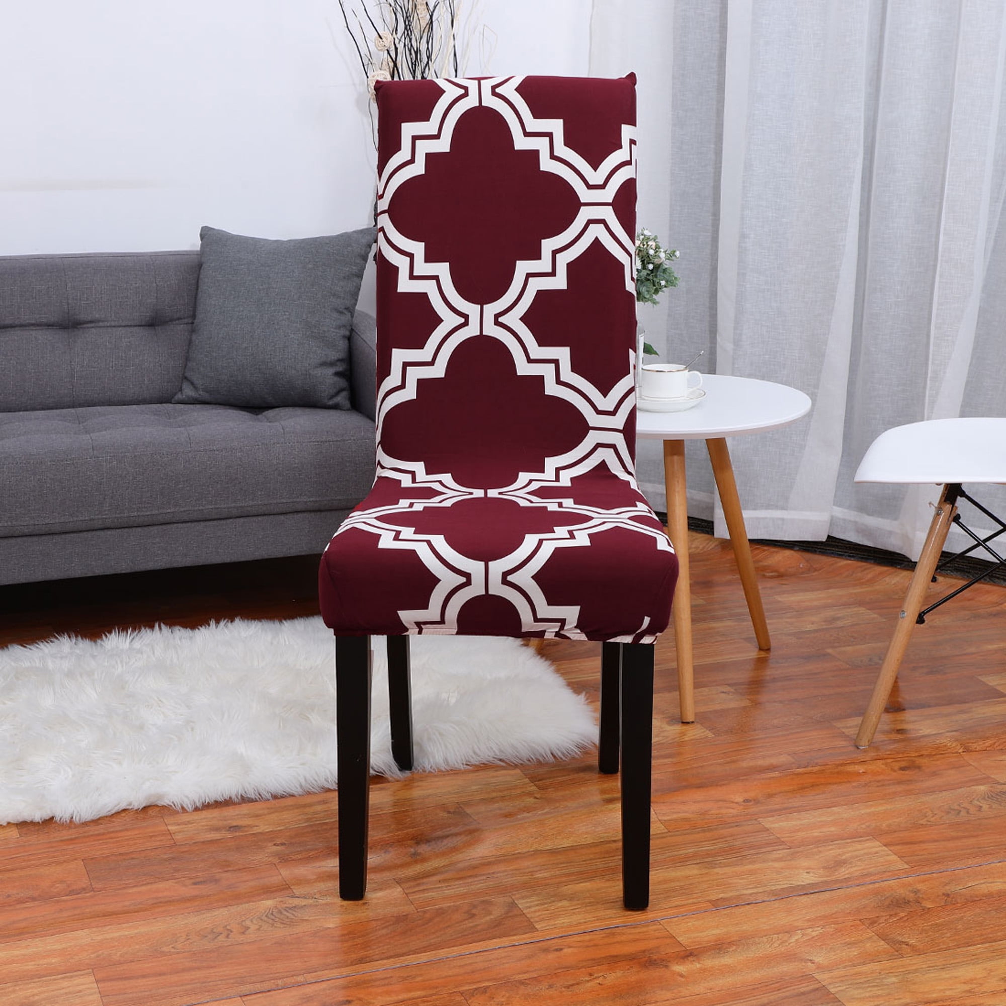 Dining Chair Cover Stretch Bar Stool Slipcover Kitchen Chair Protector Spandex Chair Seat Cover