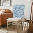 thumbnail image 6 of Blue Coral Coastal Chair Back Covers, Removable Chair Covers for Dining Chairs Set of 4, Washable Chairs Slipcovers Back Seat Protector for Wedding Party 19"x20", 6 of 9
