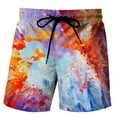 thumbnail image 1 of WILLBEST Conjunto de Camiseta y Pantalones Cortos de Verano para Hombre, Dos Piezas, Informal, con Estampado de Letras, Manga Corta, Cuello Redondo, Camiseta y Pantalones Cortos, 1 of 3