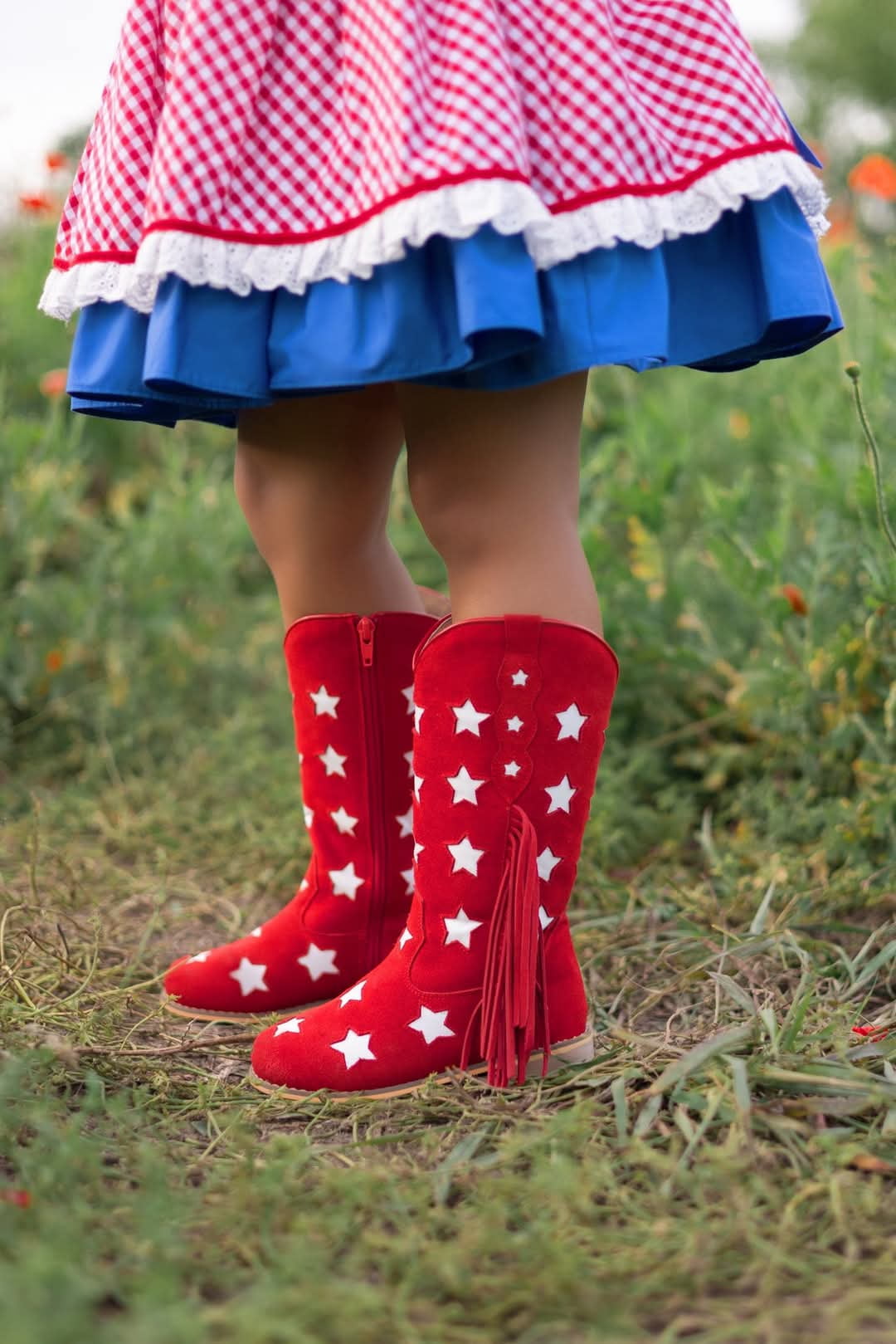 Smoky Mountain Boots Ariel Kids Western Boots - Genuine Leather Square Toe With Block Heel, Comfortable & Stylish For Girls