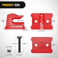 thumbnail image 2 of Nilight 2PCS Tractor Bucket Grab Hook 3/8'' Heavy Duty Drop Forged Steel Bolt On Zinc-Coated Cast Tow Max 15000 LBS Red, 2 of 9