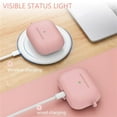 thumbnail image 5 of Airpods 3(2021), Apple Airpod 3rd Generation Women's Case, Air Pod 3rd Generation Charging Case Silicone Case with Pom Pom Keychain Accessory(Purple), 5 of 5