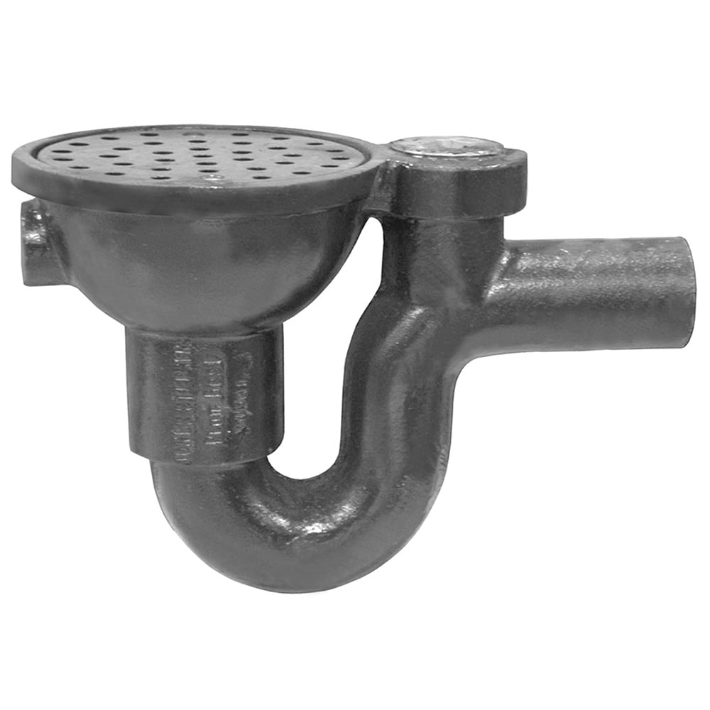 2 Floor Drain With Trap And Exposed Cleanout PartNo D70020 plumbing-traps-homesmsp-real-estate-minneapolis