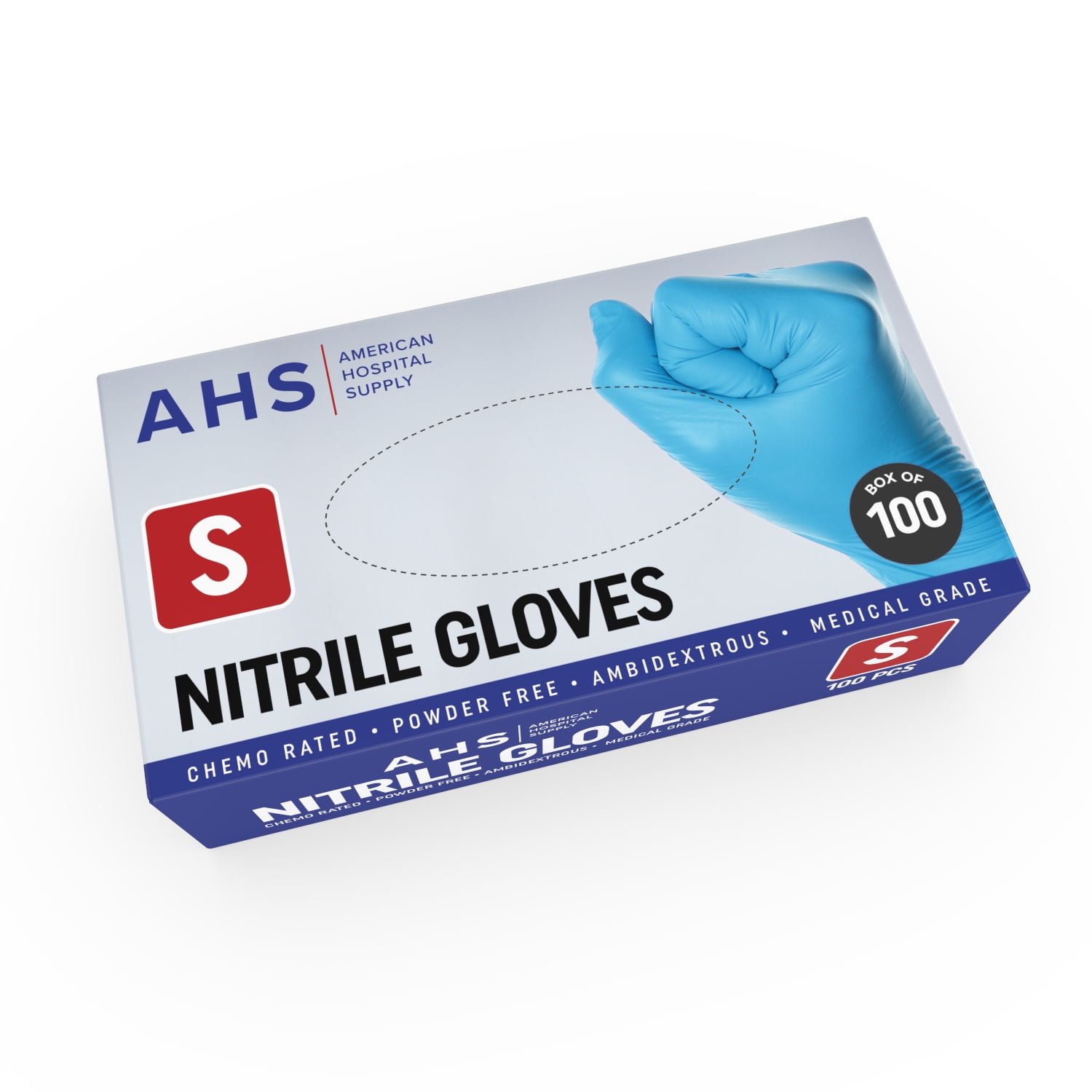 American Hospital Supply Nitrile Gloves - Latex-Free, 1000 Count for Healthcare
