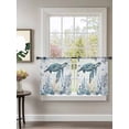 thumbnail image 2 of Sea Turtle Sheer Curtains 2 Panels Set Ocean Starfish Coral Seagrass Blue Nautical Lihgt Filtering Rod Pocket Voile Drape, Semi Sheer Window Curtains for Bedroom Living Room, 52"x54", 2 of 5