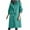 Light Blue, variant on 2025 Fall Winter Hooded Trench Coat - Women's Single Breasted Long Trench Coats Windproof Classic Overcoat Outwear