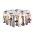 thumbnail image 5 of Ballet Princess Girls Pattern Round Tablecloth 60"x60",Wrinkle Wipeable Table Cloth for Kitchen Dining Room Picnic Patio Party, 5 of 6