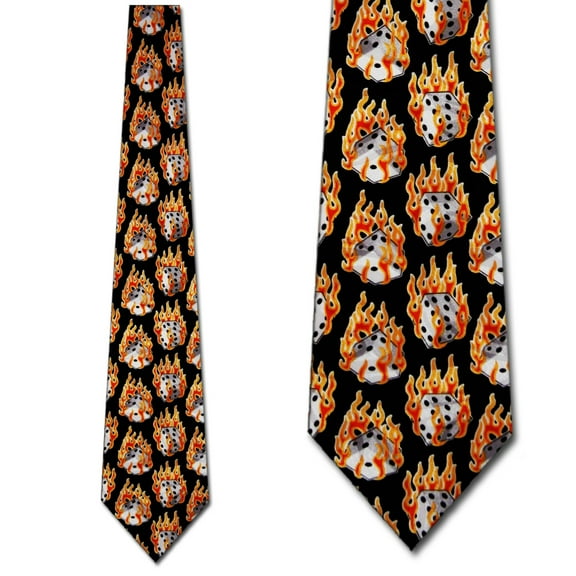Hot Dice (Black) Necktie Mens Tie