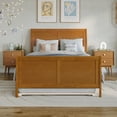 thumbnail image 2 of Portland Full Wood Bed with Matching Footboard & Trundle in Light Toffee, 2 of 10
