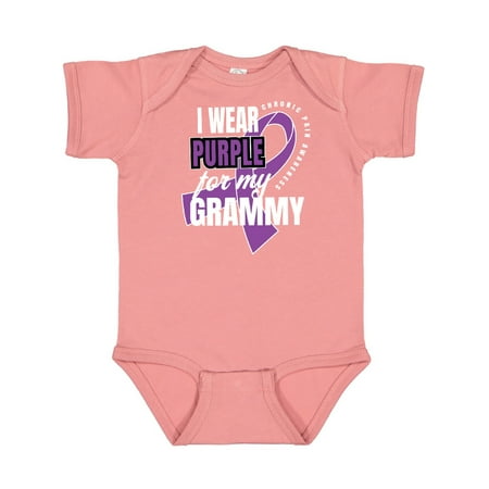 

Inktastic Chronic Pain I Wear Purple For My Grammy Gift Baby Boy or Baby Girl Bodysuit