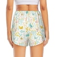 thumbnail image 4 of Uemuo Funny Chicken Pattern Women's Athletic Shorts High Waisted Running Shorts with Liner Pockets Gym Elastic Workout Shorts-Small, 4 of 9