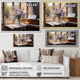 thumbnail image 4 of Designart "Serenade in Purple Piano Blossoms I" Floral Framed Wall Art - Traditional Purple Assorted Bouquets Entryway Framed Wall Art Print, 4 of 6
