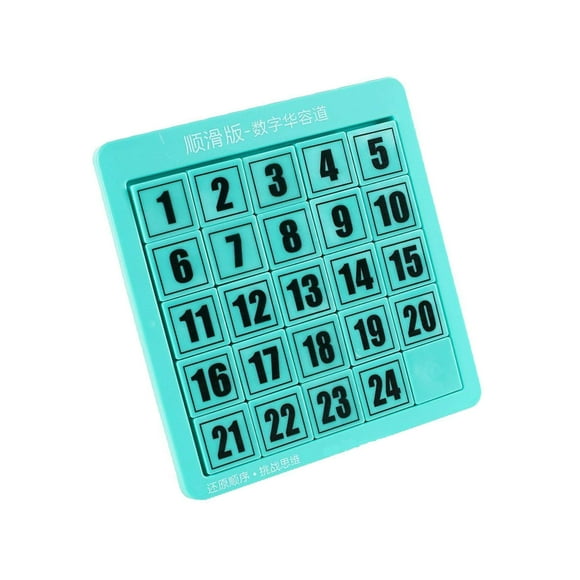 Digital Puzzles Toys Math Educational Toys Game for Toys Travel Toy Number Training Exercise 24 cubes green