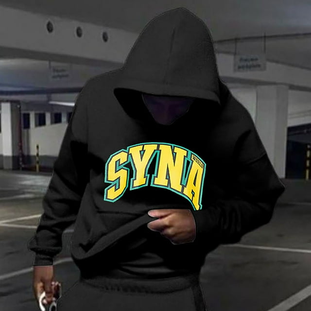 MHFRRA Sudadera con Capucha Ajustada para Hombre con Bolsillo, Ligera, Informal, para Uso Diario, Primavera y Verano, Ropa de Calle Cómoda Negro