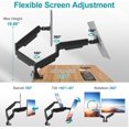 thumbnail image 3 of Dual Monitor Mount Fits to Computer Screen Height Adjustable Monitor Stand for Monitors Gas Spring Display Arm Holds up to .lbs Each Monitor Desk VESA Mount x x, 3 of 8