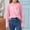 Pink, variant on Cethrio Girls Long Sleeve Tops Size 10-12, Printed Crew Neck Pullover Casual Blouses for Girl Pink
