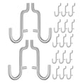 thumbnail image 4 of Shisuyan Garage Pegboard Accessories Silver 40Pcs 2.4In X 1.2In X 0.2In, 4 of 8