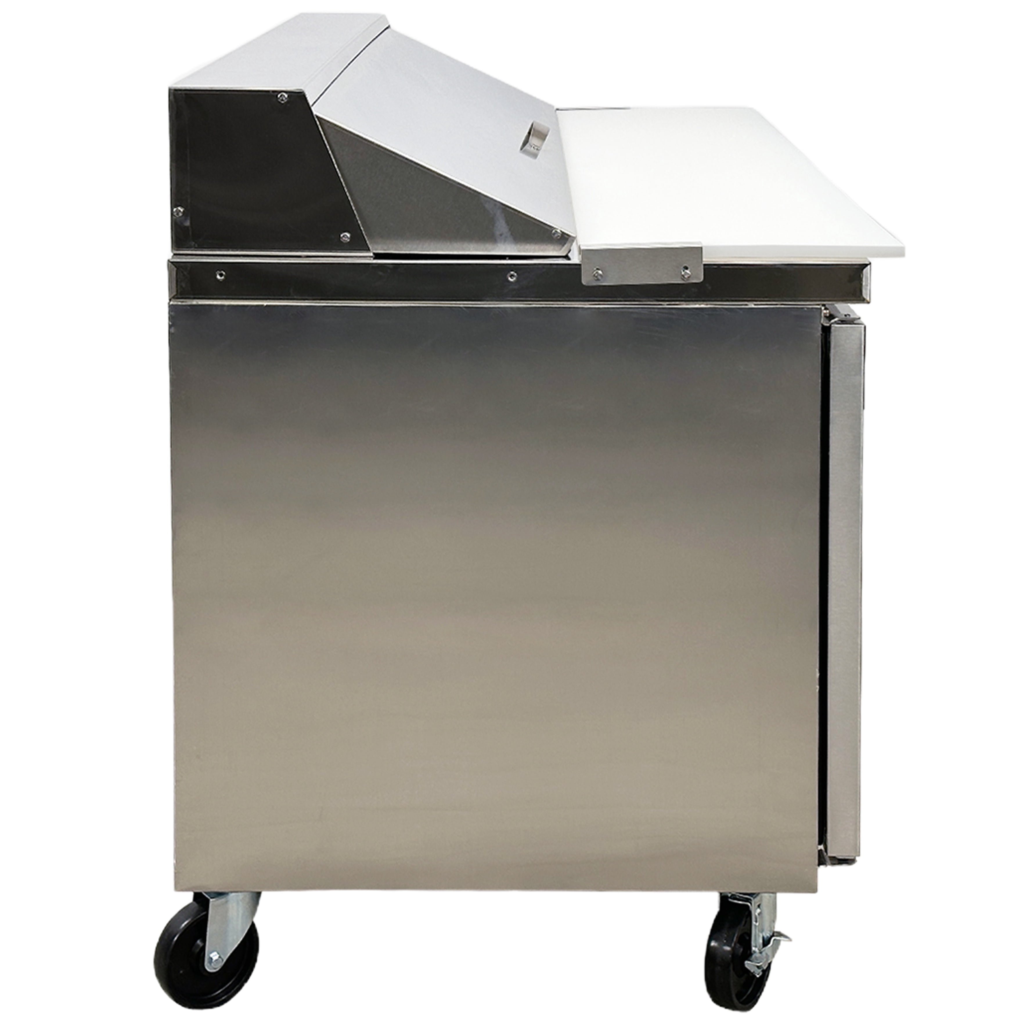 Elite Kitchen 15 Cu. Ft. Sandwich Prep Commercial Table Refrigerator 60 in. Worktable Refrigerator Stainless Steel, NSF