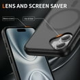 thumbnail image 5 of Allytechgroup Carbon Fiber Case for iPhone 16, Slim Lightweight Magnetic Back Cover Support Wireless Charging Non-Slip Shockproof Anti-Scratch for iPhone 16 Women Men, Lightblack, 5 of 8