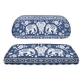 thumbnail image 2 of Pzuqiu Elephant & Floral Golf Cart Seat Cover Set - Stretch-Fit, Breathable Polyester Protector | Universal Fit for 2-Seater Carts, All-Weather, 2 of 10