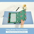 thumbnail image 3 of FORMRS 2 Pack Pencil Pouch for 3 Ring Binder with Clear Window Zipper Case, Christmas Trees, 3 of 6