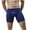 Blue, variant on Mens Long Boxer Briefs with Fly – 9” Inseam with Breathable and Comfortable Cotton Fabric Moisture-Wicking Yellow L