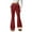 Red, variant on Women's Winter Thermal Fleece Lined Flare Pants, High Waisted Soft Leggings with Pockets, Warm Casual Pants for Lounge Wear and Outdoor Activities, Cozy Comfortable Winter Bottoms for Daily Use White