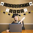 thumbnail image 4 of Graduation Season Party Decoration Wall Decoration for Graduation Party Decor Wall Garland Banner for Party Hat Shaped Banner Photo Props Party Decoration Supplies, 4 of 5