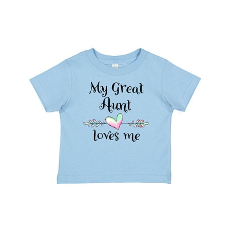 

Inktastic My Great Aunt Loves Me- Heart Gift Baby Boy or Baby Girl T-Shirt