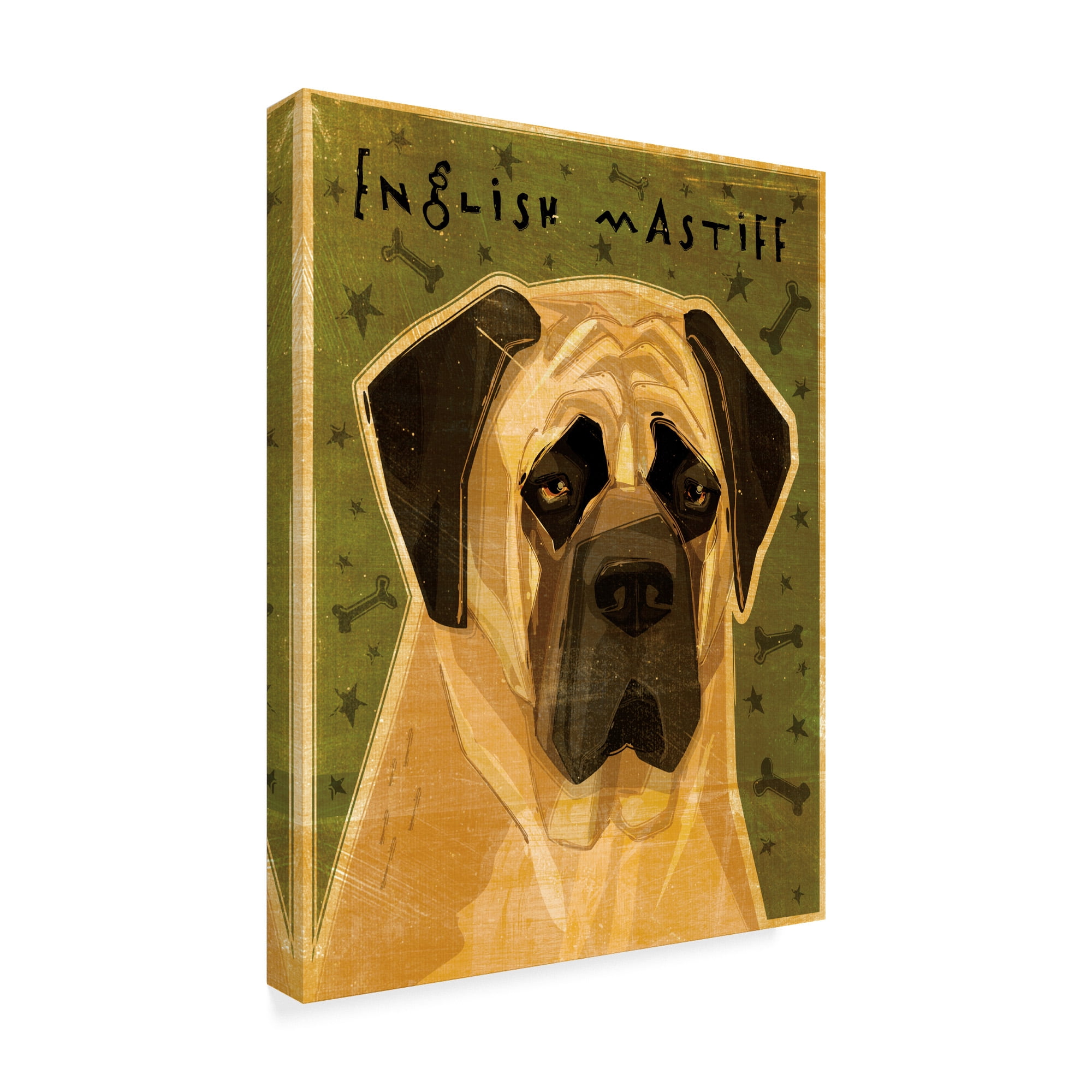 Trademark Fine Art 'English Mastiff' Canvas Art by John W. Golden