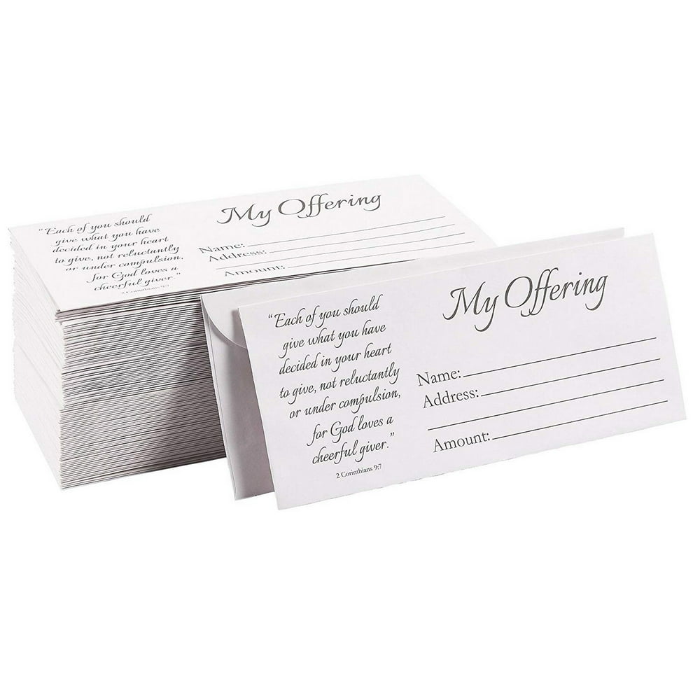 100Pack Church Offering Envelopes Tithe Envelopes for Church Offerings and Religious