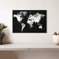 thumbnail image 2 of Elephant Stock Black And White Map Wall Art - Horizontal Canvas Wall Art - Living Room Wall Decor - Map Canvas - Black And White Decor - 12" x 8", 2 of 8