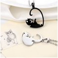 thumbnail image 5 of Cat Matching Necklaces Heart Pendant Necklace for Women Men Relationship Friendship Necklaces for 2 Cat Necklace for Couples Best Friends best friend Christmas Birthday Gift, 5 of 8