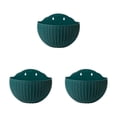 thumbnail image 4 of kurtrusly Double-layer Structure Plastic Pot With Easy Installation Easy To Install Blackish Green 3Set, 4 of 6