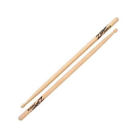 Zildjian S5AWN Hickory Natural Finish Super 5A Wood Tip Drumsticks