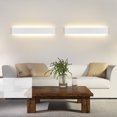 thumbnail image 3 of Matsuzay Lámpara LED de pared para dormitorio, mesita de noche, escaleras, decoración de ambientes, luz de pasillo, iluminación para el Iluminación y accesorios 14cm Blanco, 3 of 6