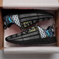 thumbnail image 3 of Drag Racing Running Shoes Sneakers Mesh Black Size 10.5, 3 of 5