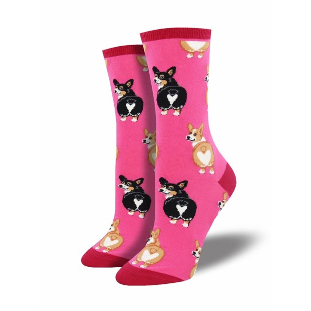 Ladies Corgi Butt Graphic Socks
