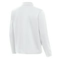 thumbnail image 3 of Men's Antigua White Philadelphia Eagles Twist Quarter-Zip Pullover Jacket, 3 of 3