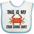 thumbnail image 3 of Inktastic This is My Crab Eating Shirt Boys or Girls Baby Bib, 3 of 4