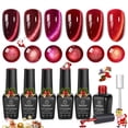thumbnail image 1 of Set de esmaltes de uñas en gel Beetles Red Cat Eye Sultry Burgundy, 1 of 7