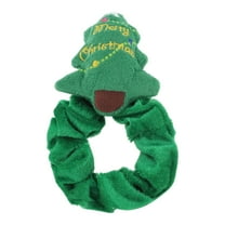 Unique Bargains 1 Pc Christmas  Hair Scrunchies Tree Hair Rope for Christmas Green