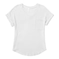 thumbnail image 5 of Delayuji Womens Knit Tops 2025 Spring Summer V Neck Shirts Casual Trendy Women's Blouses Basic Tee White L Polyester Short Sleeve Shirts for Women, 5 of 5