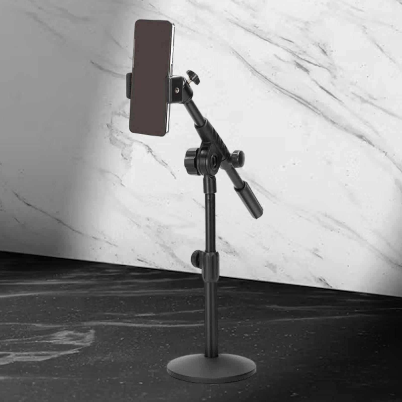 LeeQinersw Microphone Stand 12.60inch for Stage Studio Concert Performances Home Office Phone clip