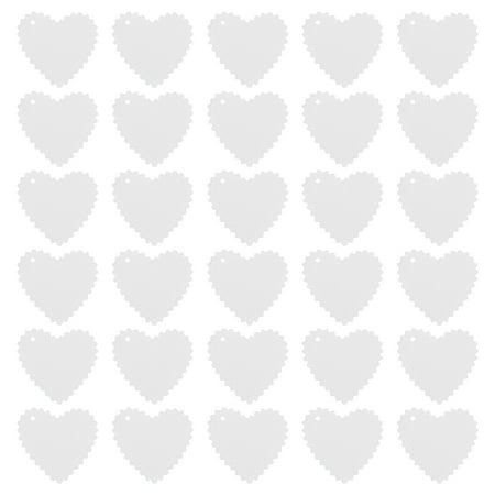 

50pcs Creative Paper Hanging Cards Paper Blank Cards Love Shape Cards