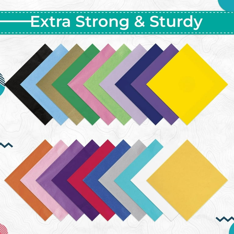 Unique Industries Pastel Pink Lunch Napkins - Walmart.com