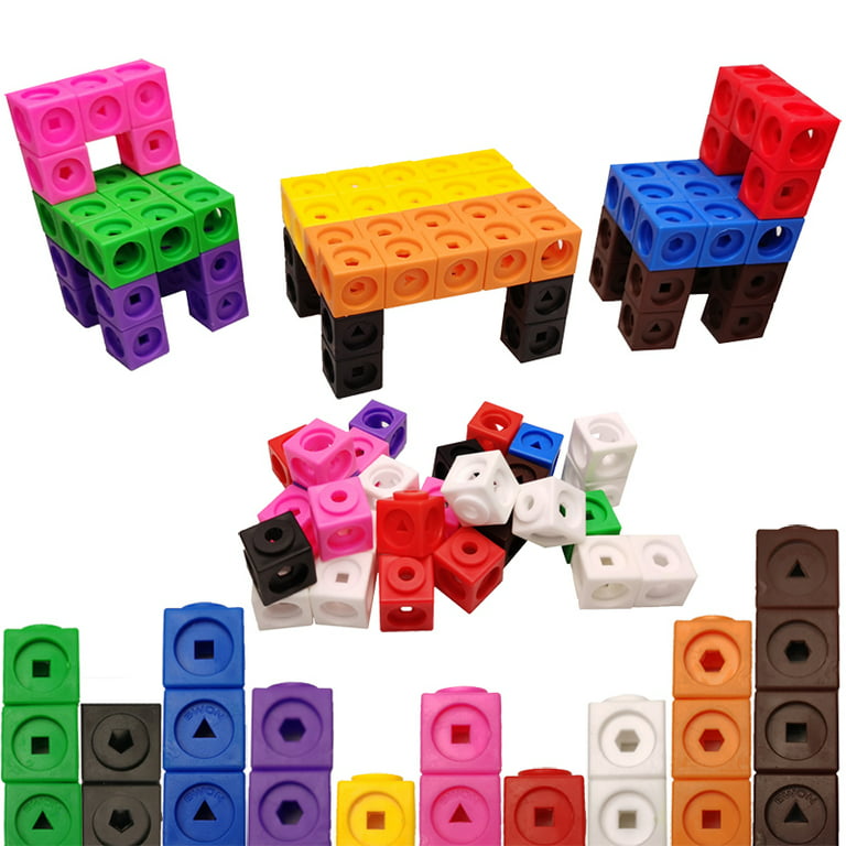 MathLink Cubes - single pack 100 cubes (10 cubes x 10 colours) - Naticulate