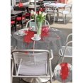 thumbnail image 5 of Outdoor Tablecloth with Umbrella Hole for Patio/Picnic/Party/Camping, Red Cement Gray Waterproof Table Cloth Round Cover Washable, Modern Abstract Art Red (Dia 60"), 5 of 8